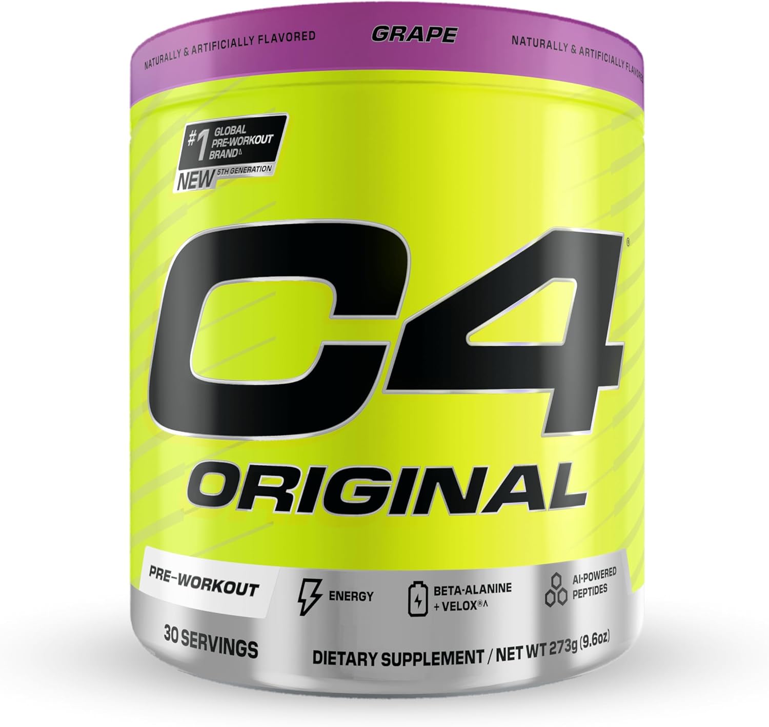 Cellucor C4 Original Pre-workout Grape 30 Servings For Energy, Focus & Performance