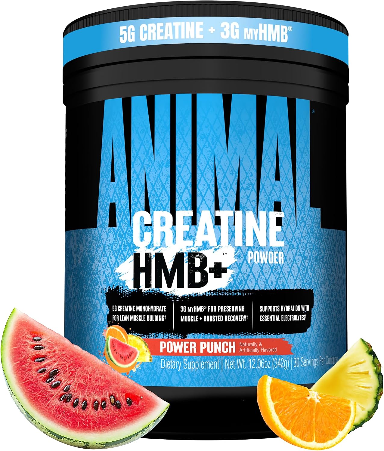 Universal Nutrition Animal Creatine Hmb+ Power Punch 342g With Creatine Monohydrate & Hmb For Strength, Power & Recovery