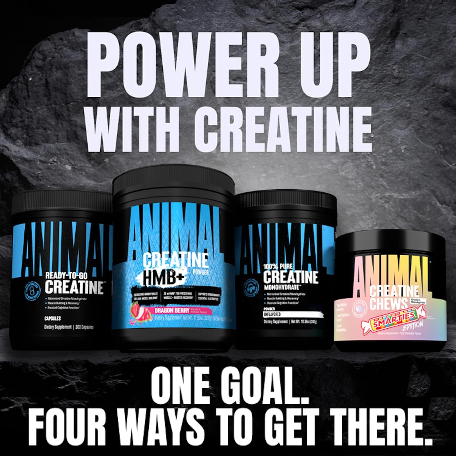 Universal Nutrition Animal Creatine Hmb+ Power Punch 342g With Creatine Monohydrate & Hmb For Strength, Power & Recovery
