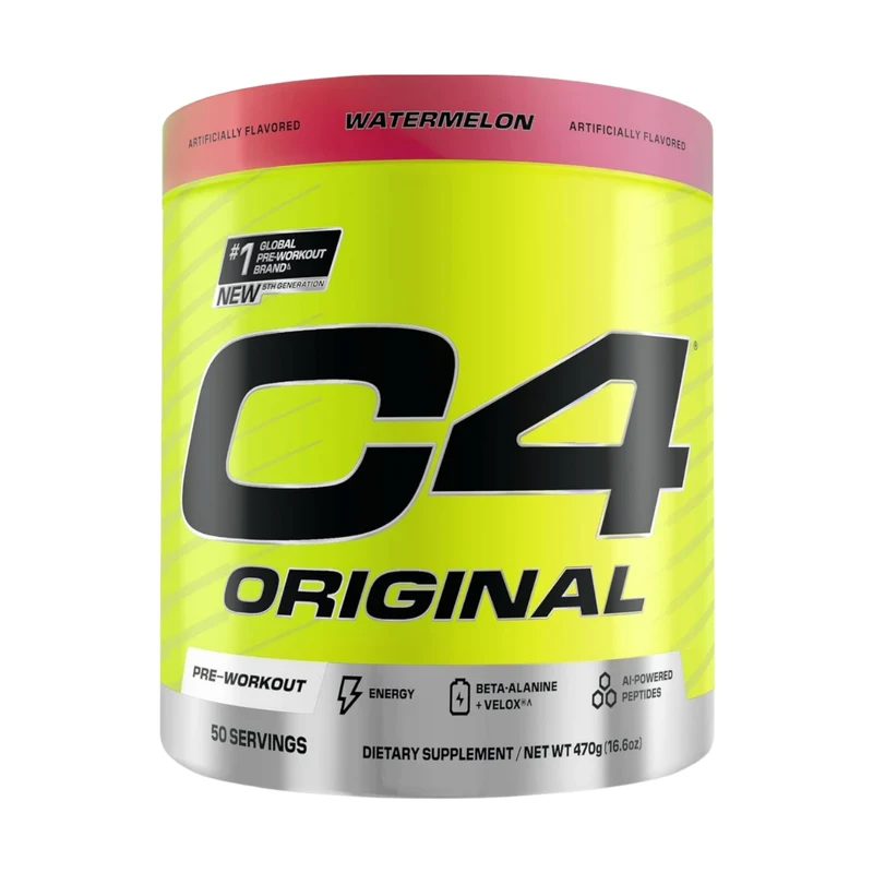 Cellucor C4 Original Pre-workout Watermelon 50 Servings – Supports Energy, Endurance & Workout Performance