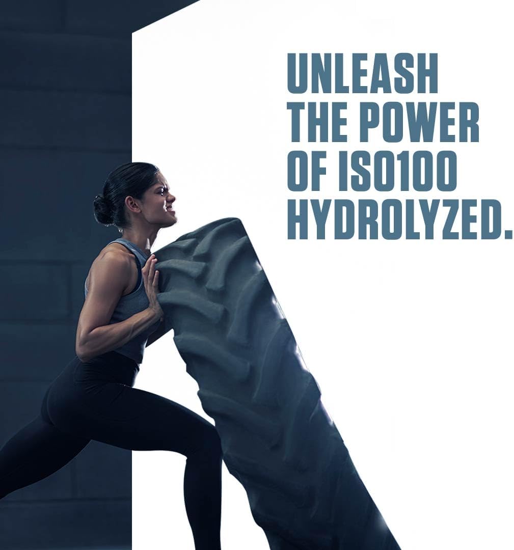 Dymatize Iso100 Hydrolyzed Whey Protein Isolate Gourmet Chocolate 5lb (2.27kg) – 25g Protein For Fast Muscle Recovery & Lean Muscle Support