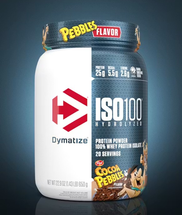 Dymatize Iso100 Hydrolyzed Whey Protein Cocoa Pebbles 20 Servings 1.3lb (600g) With 25g Protein & 5.5g Bcaas For Fast-absorbing Muscle Recovery