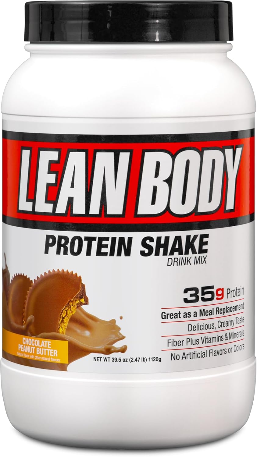 Labrada Lean Body Meal Replacement Shake Chocolate Peanut Butter For Weight Management & Nutrition Support 2.47lb