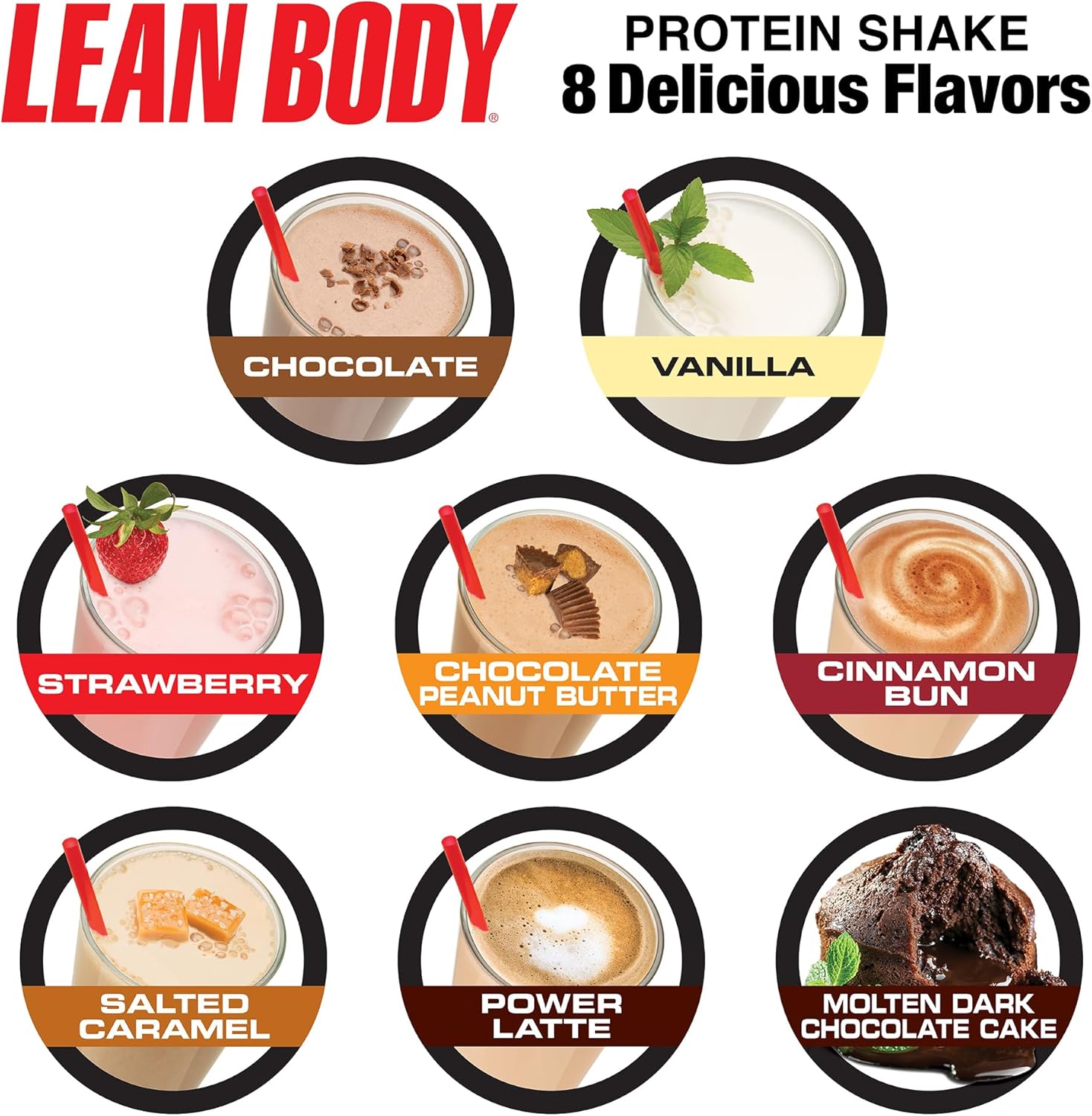 Labrada Lean Body Meal Replacement Shake Chocolate Peanut Butter For Weight Management & Nutrition Support 2.47lb