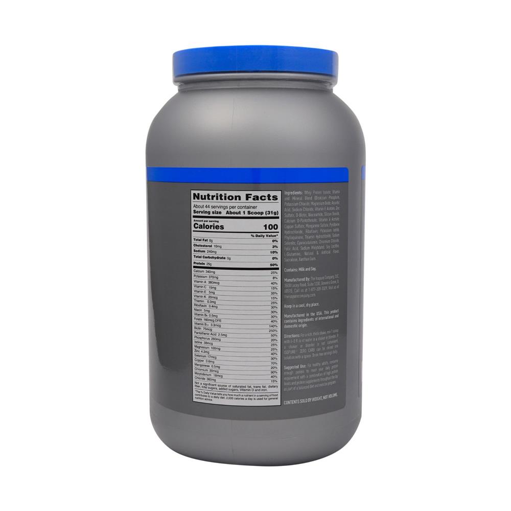 Natures Best Isopure Zero Carb Whey Protein Isolate Creamy Vanilla 3lb – 25g Protein For Muscle Support & Recovery