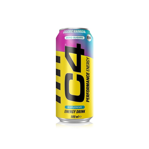 Cellucor C4 Carbonated Pre-workout Drink Cosmic Rainbow 16oz For Energy & Performance