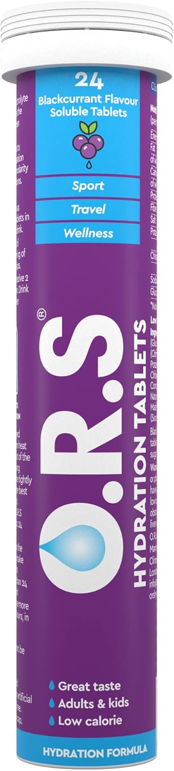 Ors Blackcurrant Flavor Soluble Tablets - 24 Count