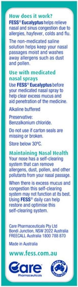 Fess Eucalyptus Saline Nasal Spray 37ml