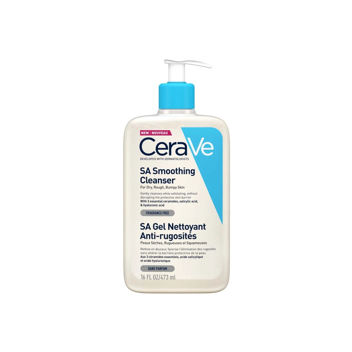 Cerave Sa Smoothing Cleanser For Dry, Rough & Bumpy Skin 473ml