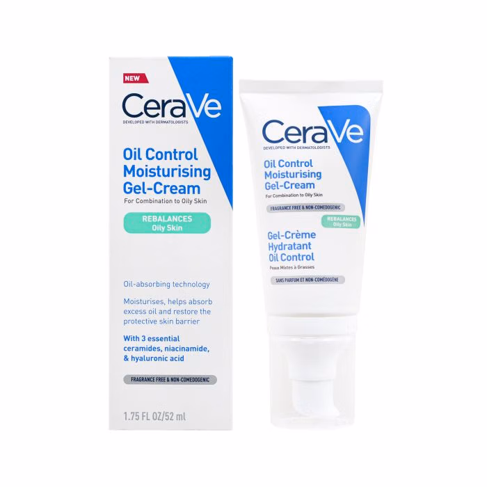 Cerave Oil Control Moisturising Gel-cream For Oily Skin Hydration 52ml
