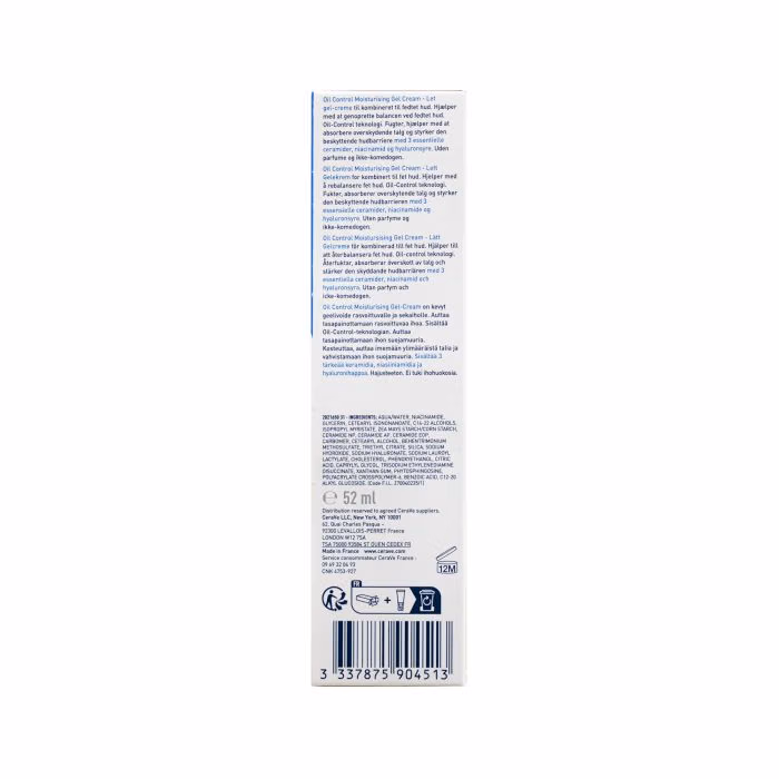 Cerave Oil Control Moisturising Gel-cream For Oily Skin Hydration 52ml