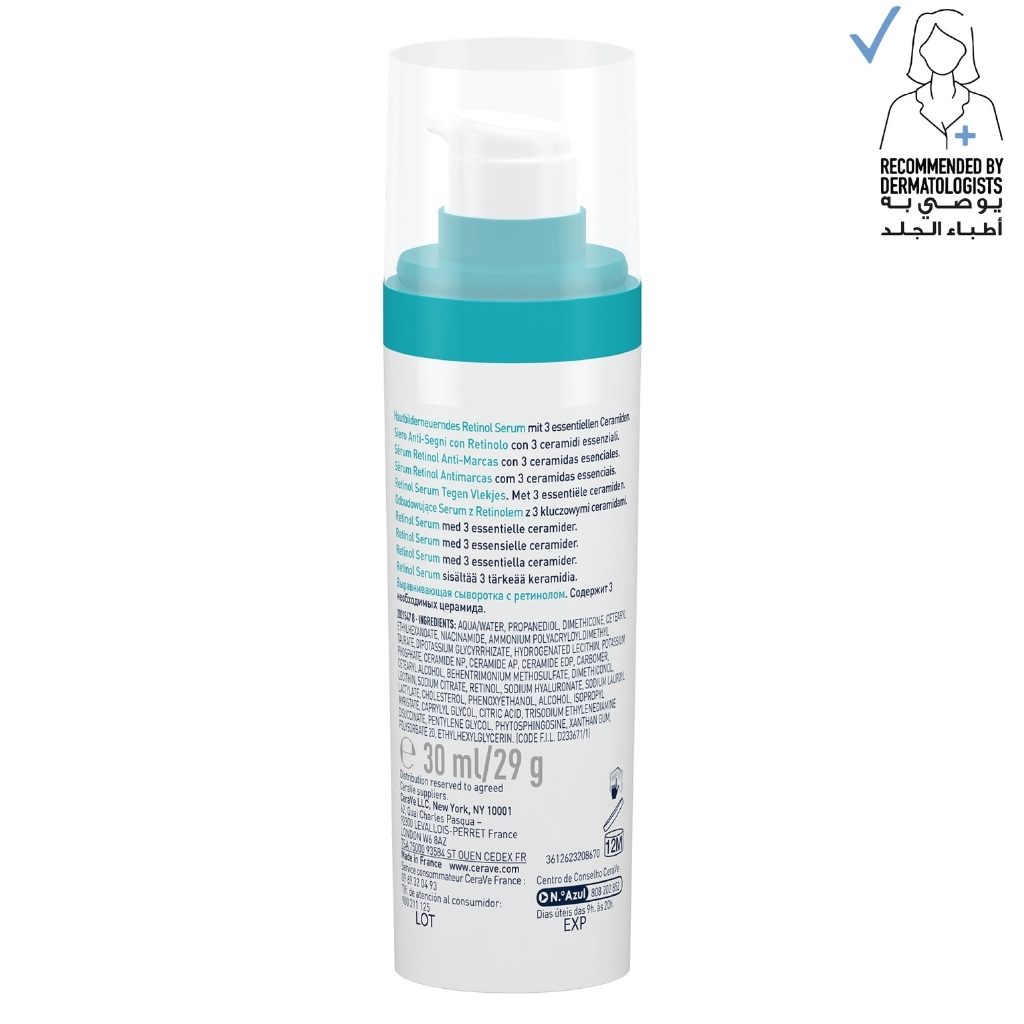 Cerave Resurfacing Retinol Serum For Post-acne Marks & Skin Texture 30ml