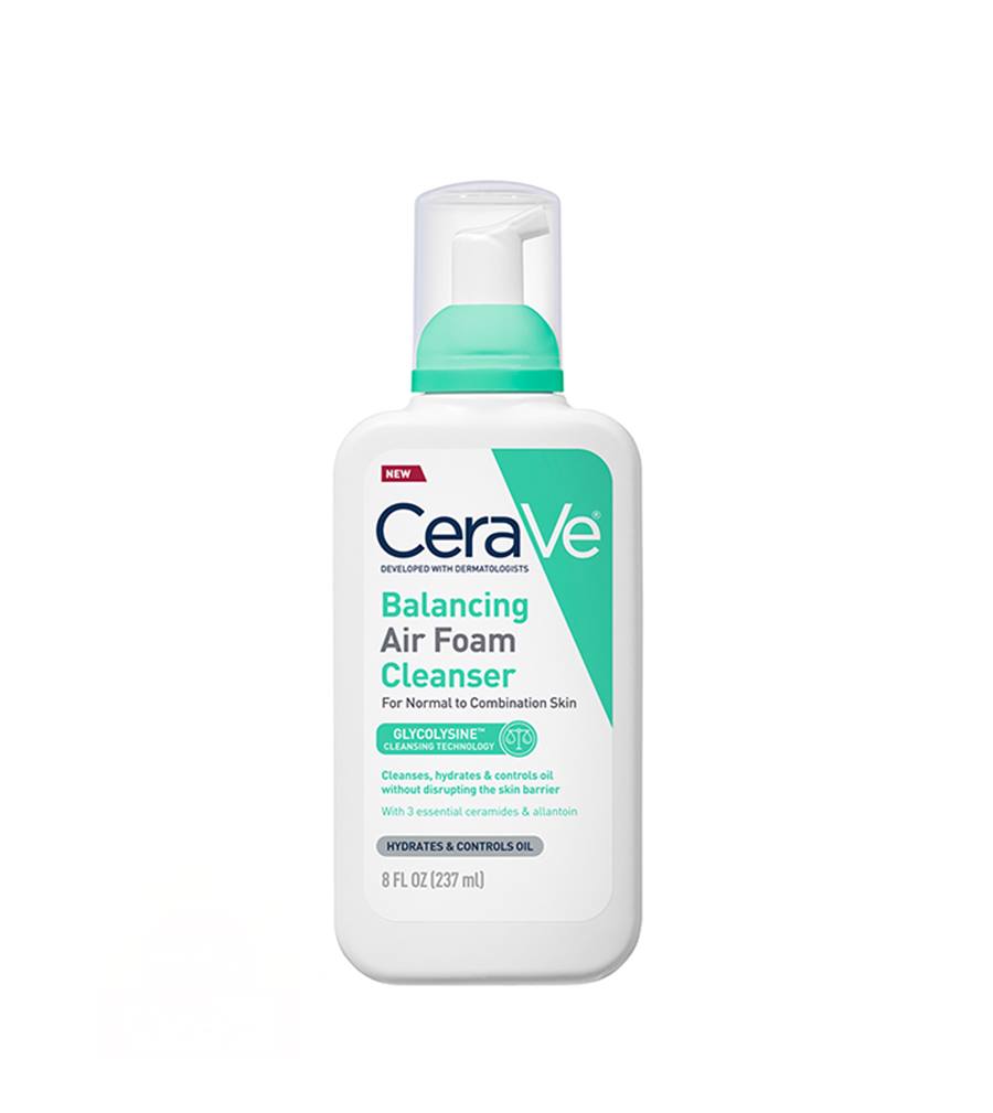 Cerave Balancing Air Foam Cleanser 148ml For Oil Control & Gentle Face Cleansing