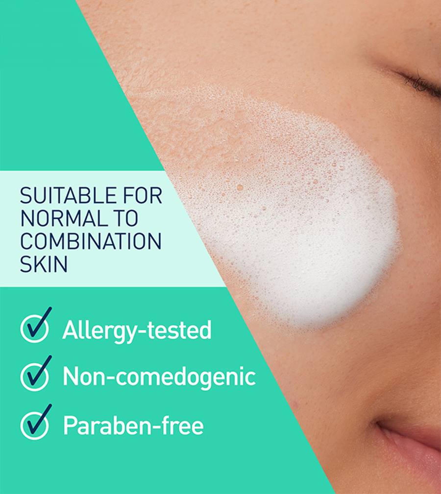Cerave Balancing Air Foam Cleanser 148ml For Oil Control & Gentle Face Cleansing