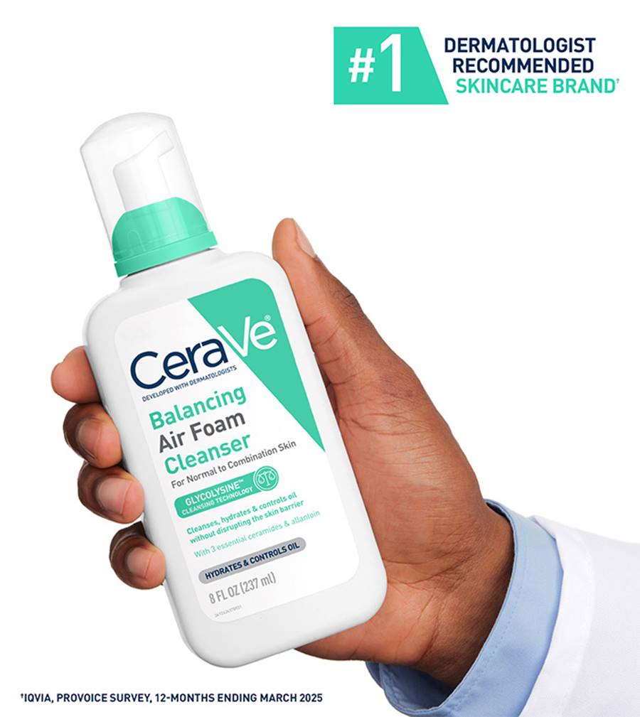 Cerave Balancing Air Foam Cleanser 148ml For Oil Control & Gentle Face Cleansing