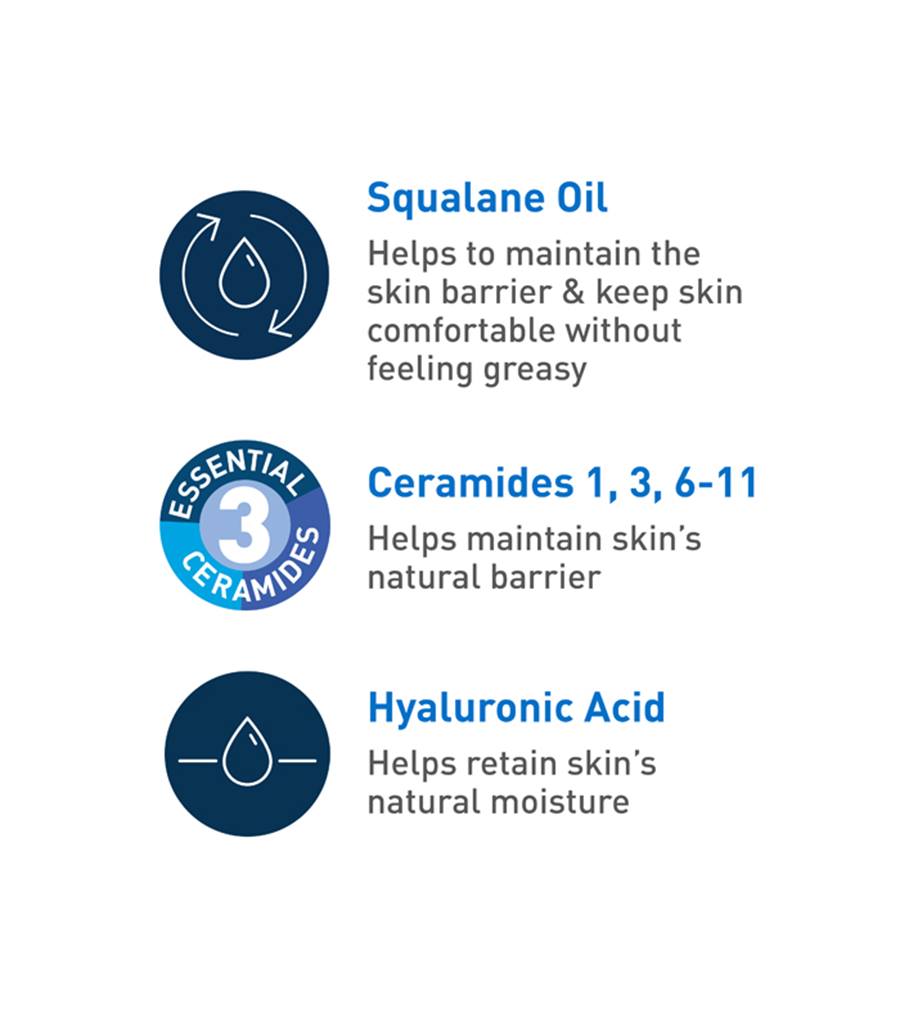 Cerave Hydrating Foaming Oil Cleanser 236ml For Dry To Very Dry Skin Cleansing