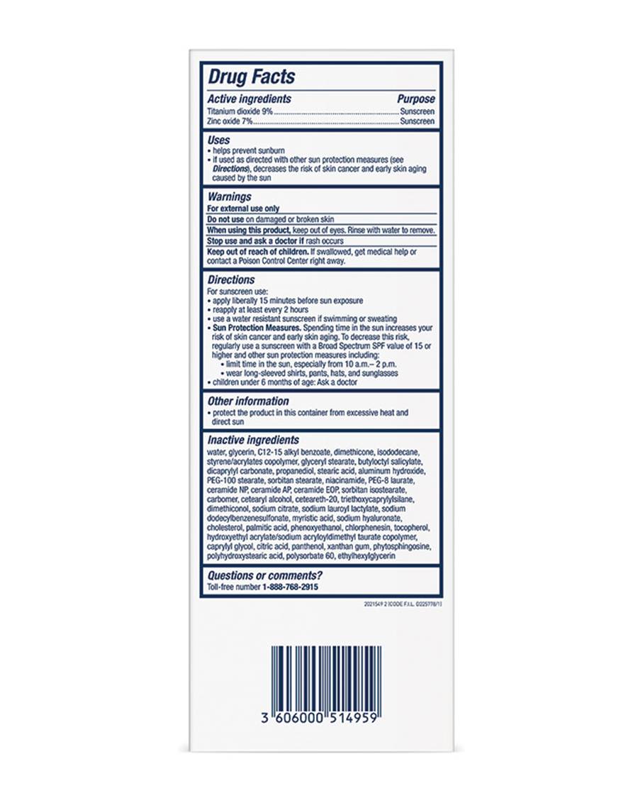 Cerave Hydrating Mineral Sunscreen Spf50 75ml For Broad Spectrum Uv Protection