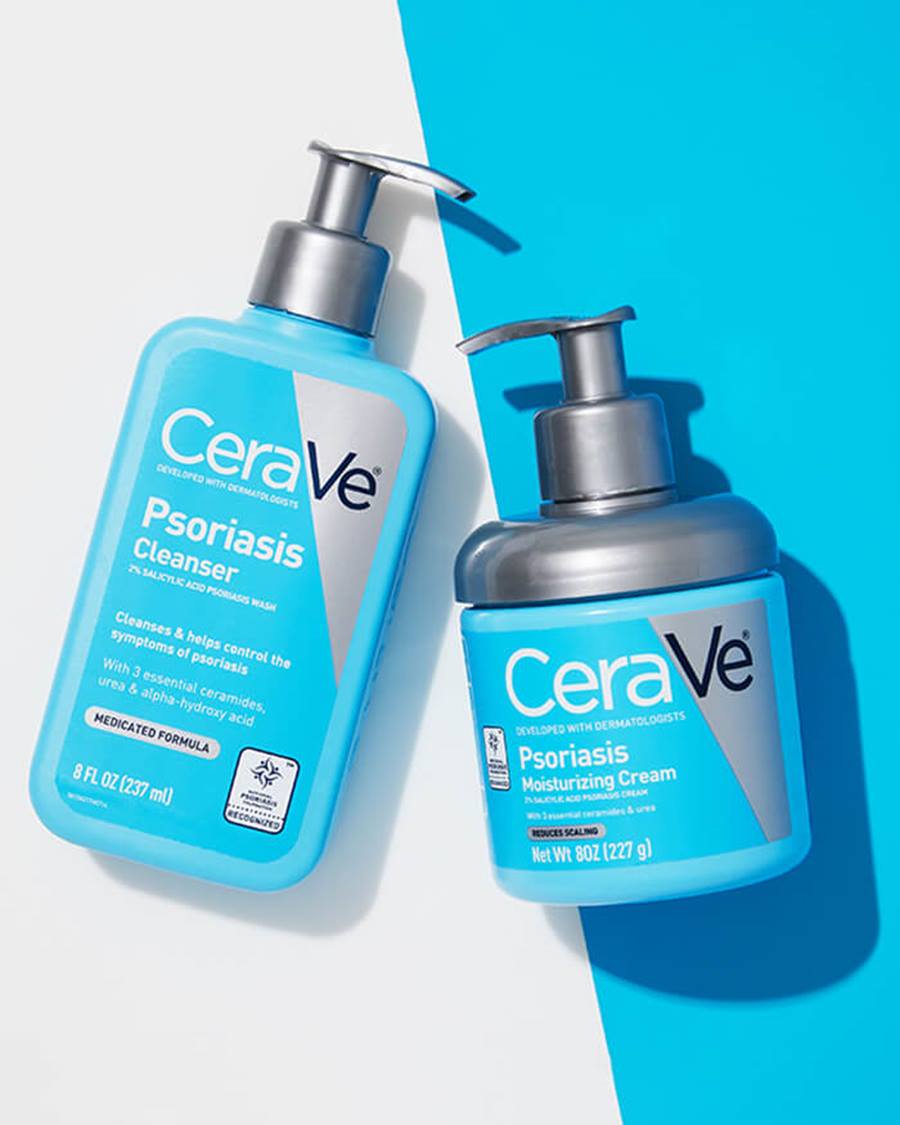 Cerave Psoriasis Moisturizing Cream 227g For Dry, Rough & Scaling Skin Relief