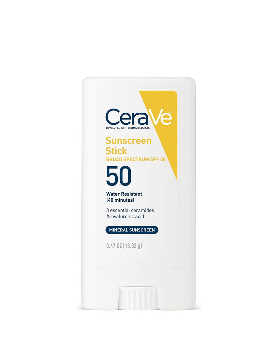 Cerave Sunscreen Stick Spf50 Invisible Zinc 13.32g For On-the-go Sun Protection
