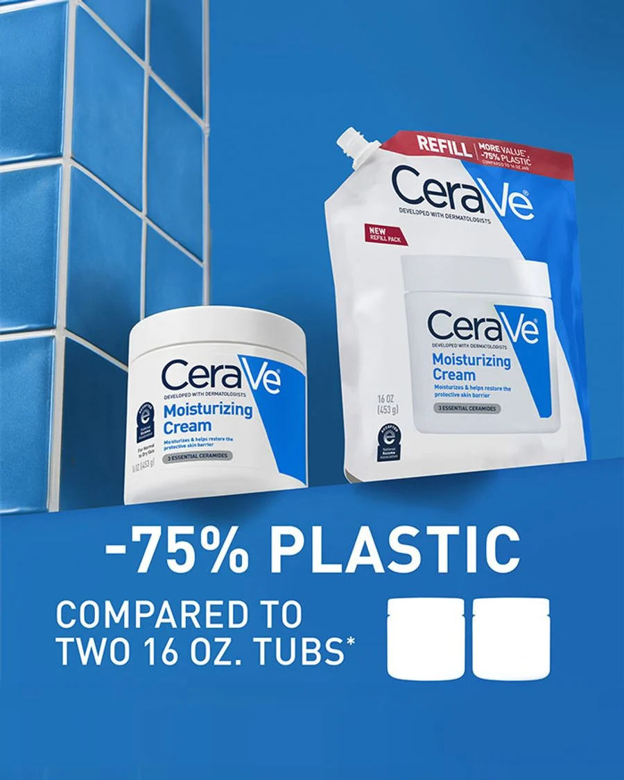 Cerave Moisturizing Cream Refill 16oz – Long-lasting Hydration & Skin Barrier Support