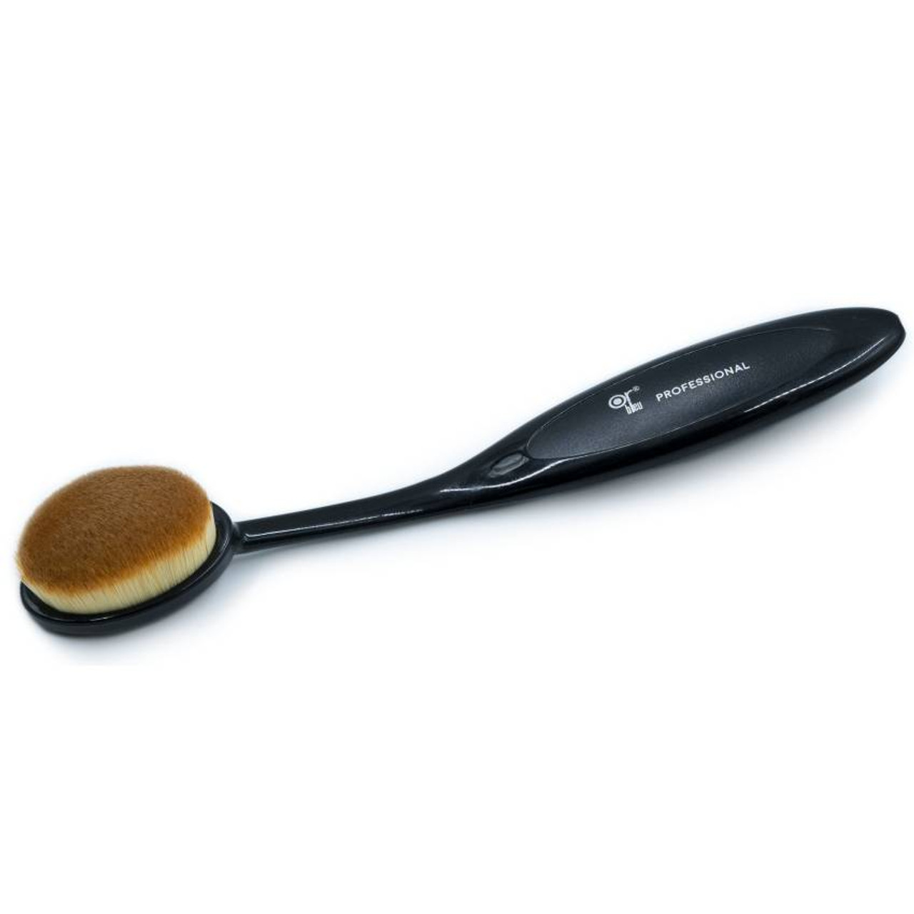 Or Bleu Curved Makeup Brush With Oval Head 691