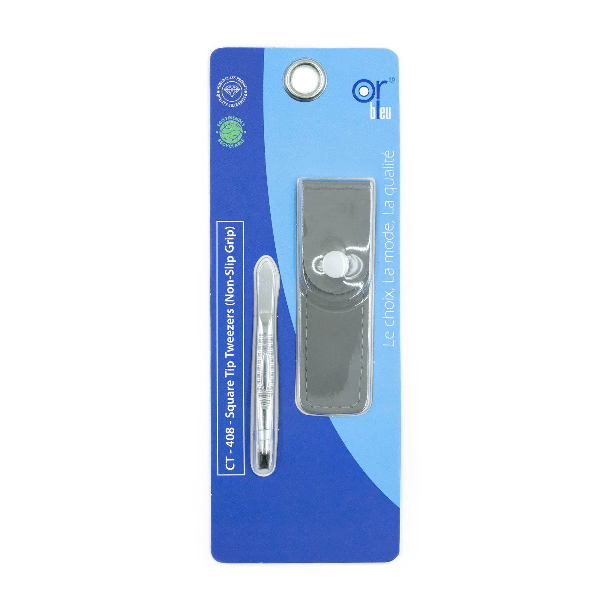 Or Blu Ct408 Square Tip Tweezers N.s