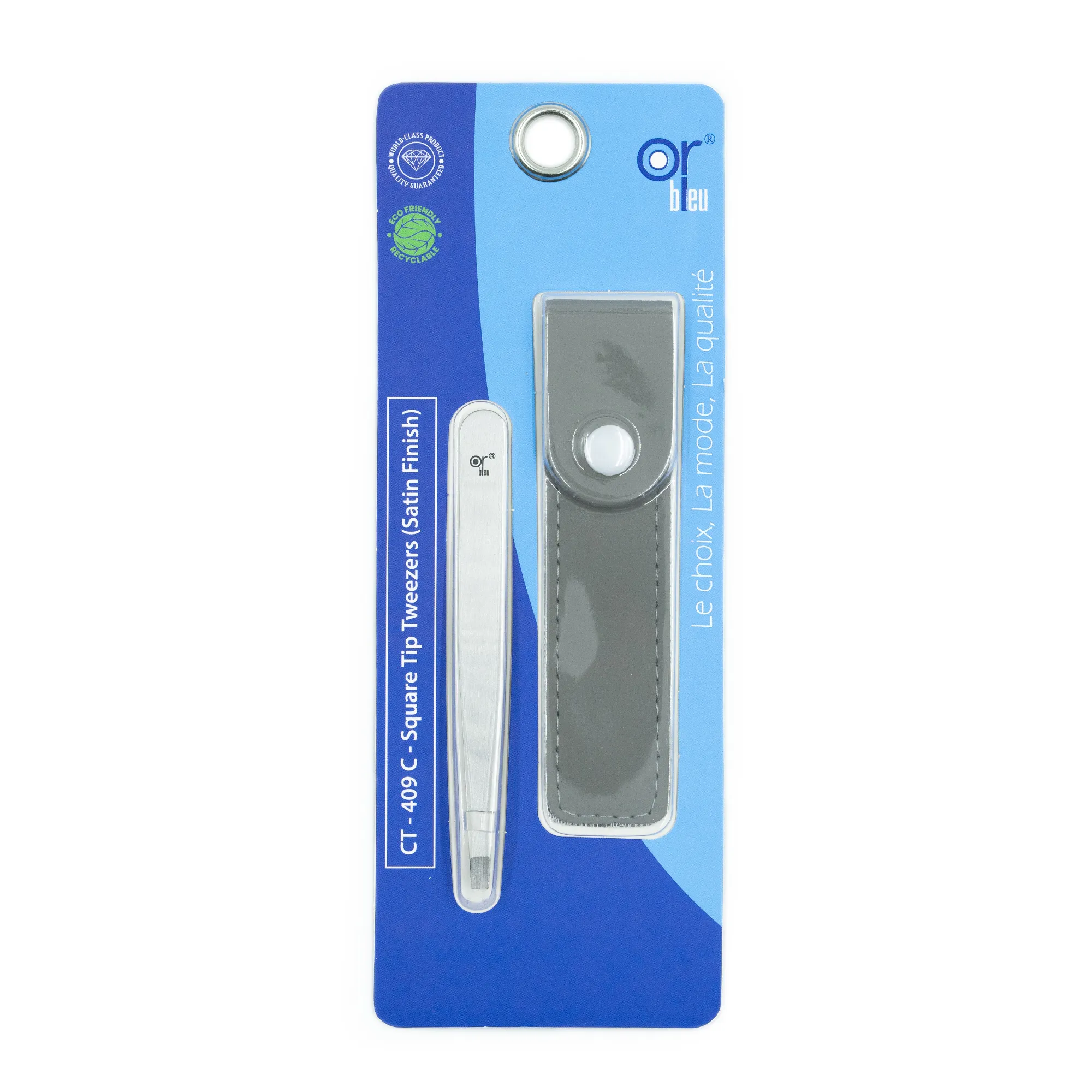 Or Blu Ct409c Square Tip Tweezers