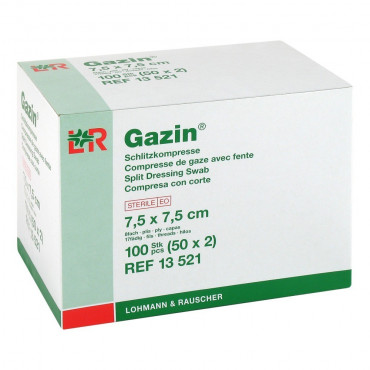 Gazin Gauze Compresses 7.5X7.5Cm 100 Pieces