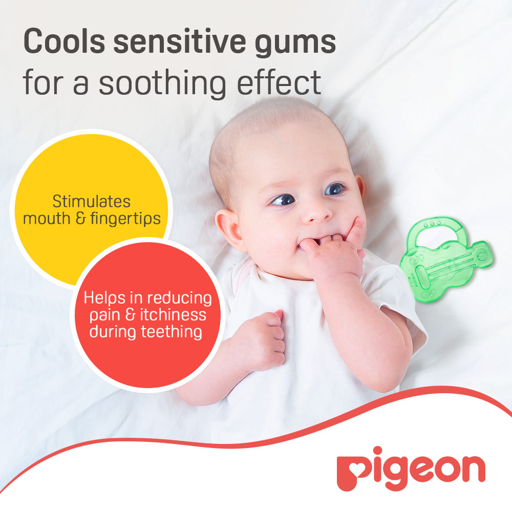 Pigeon Cooling Teether Guitar For Baby Gum Relief 13624