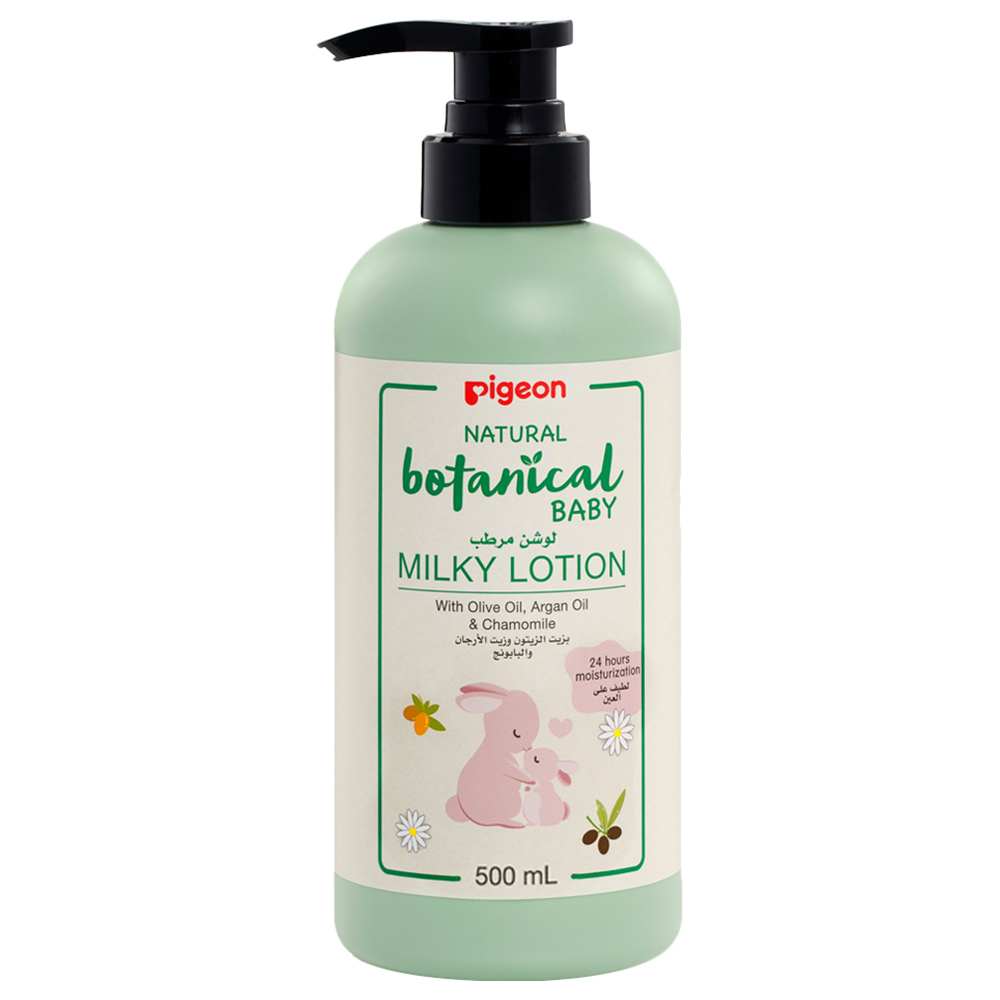 Pigeon Natural Botanical Baby Milky Lotion, 500ml (79382)