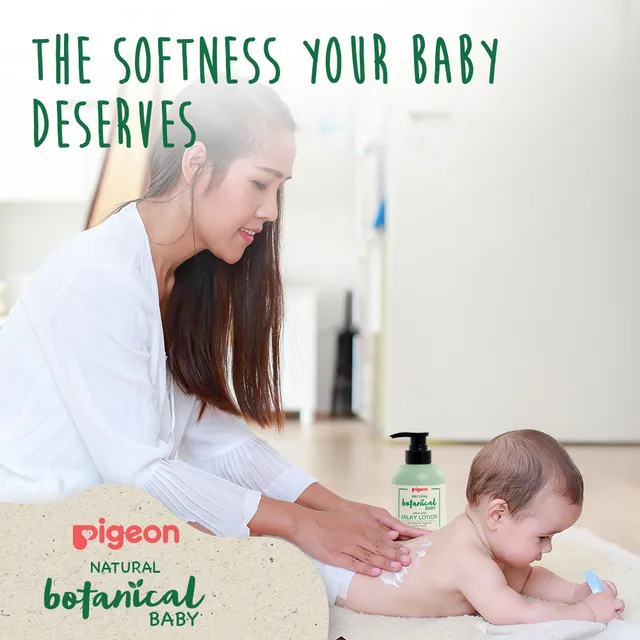 Pigeon Natural Botanical Baby Milky Lotion, 500ml (79382)