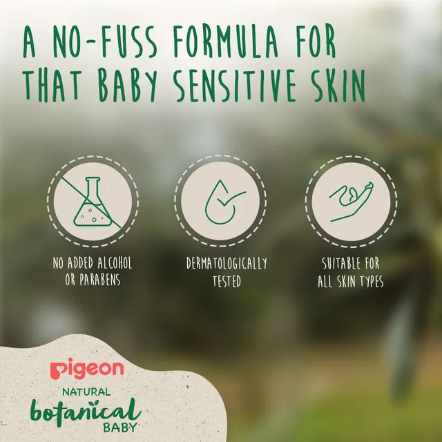 Pigeon Natural Botanical Baby Milky Lotion, 500ml (79382)