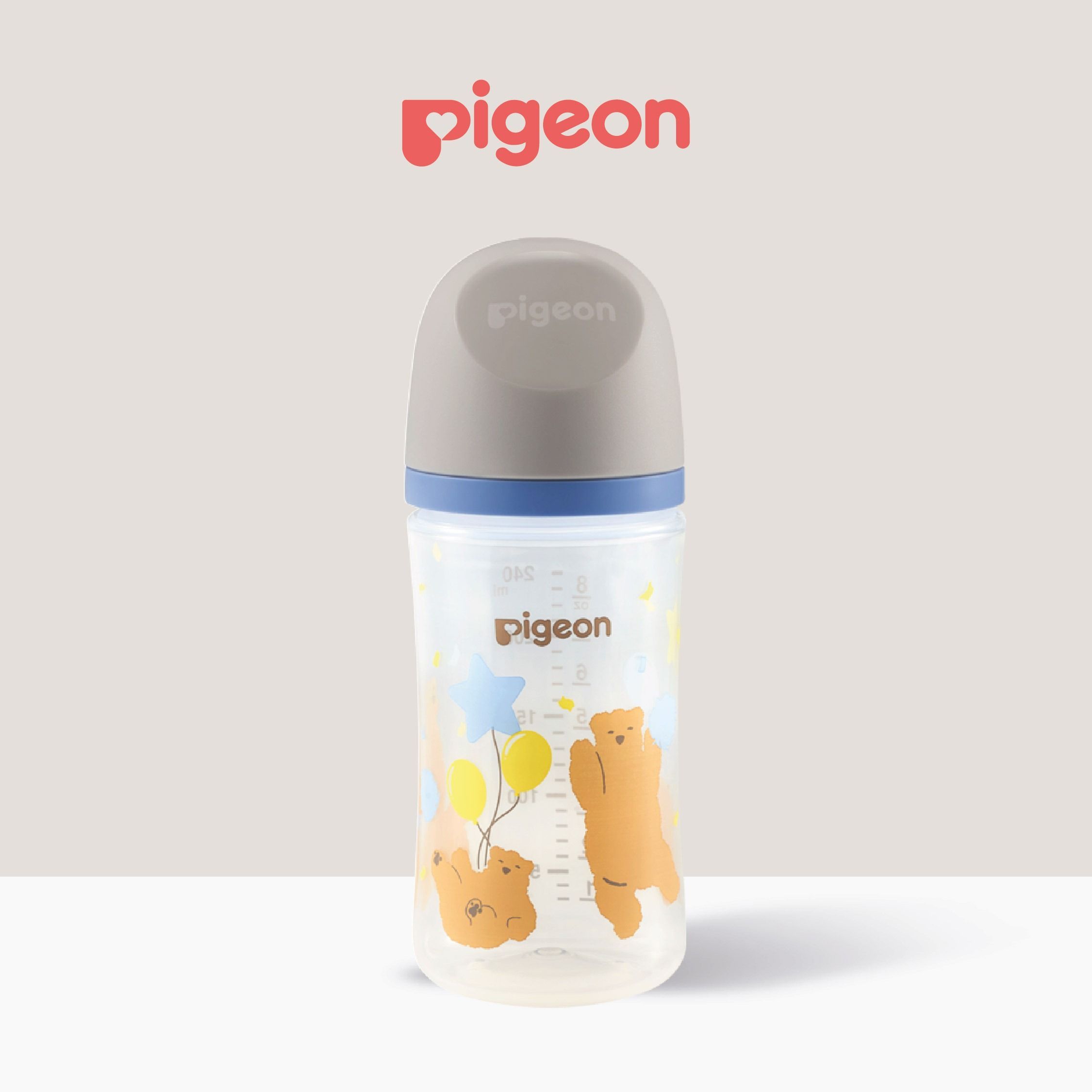 Pigeon Softouch Wide Neck Decorated Nursing Bottle, 330ml (81229)