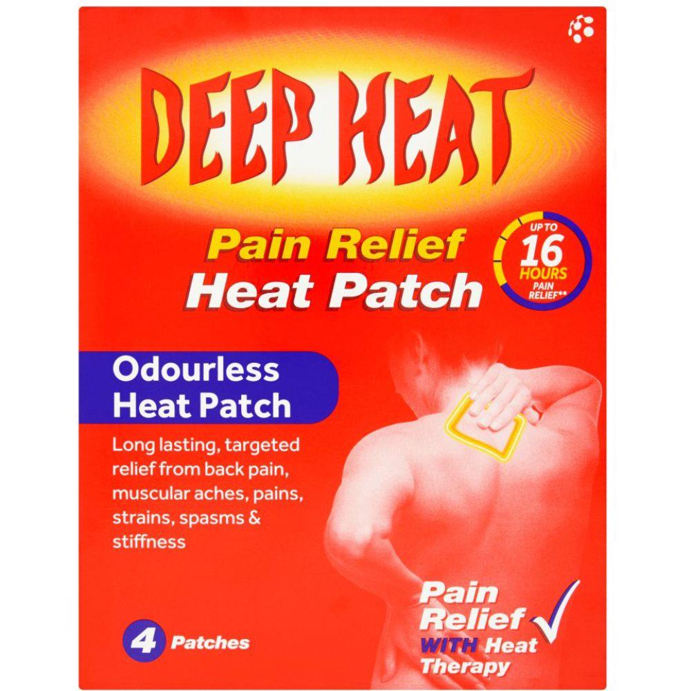 Deep Heat Patch For Targeted Back, Neck & Shoulder Pain Relief 4's