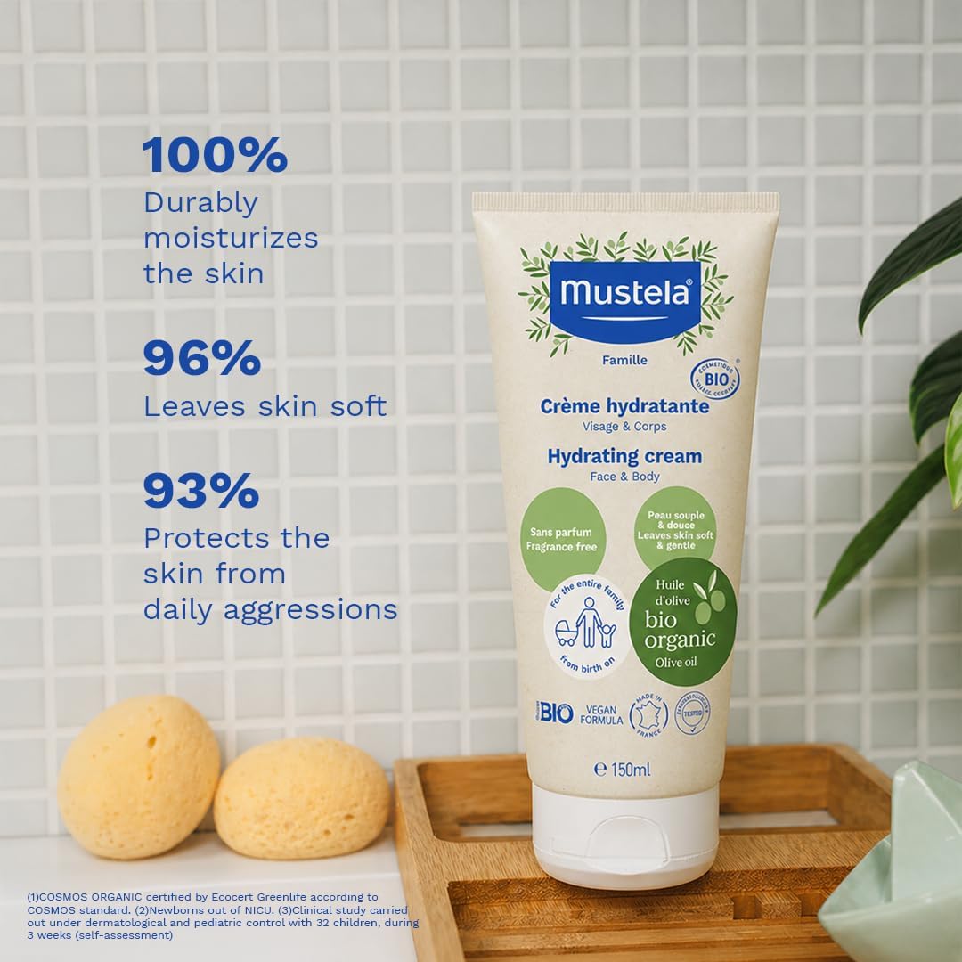 Mustela Bio Organic Multi-purpose Lotion For Face, Body & Baby Skin Care