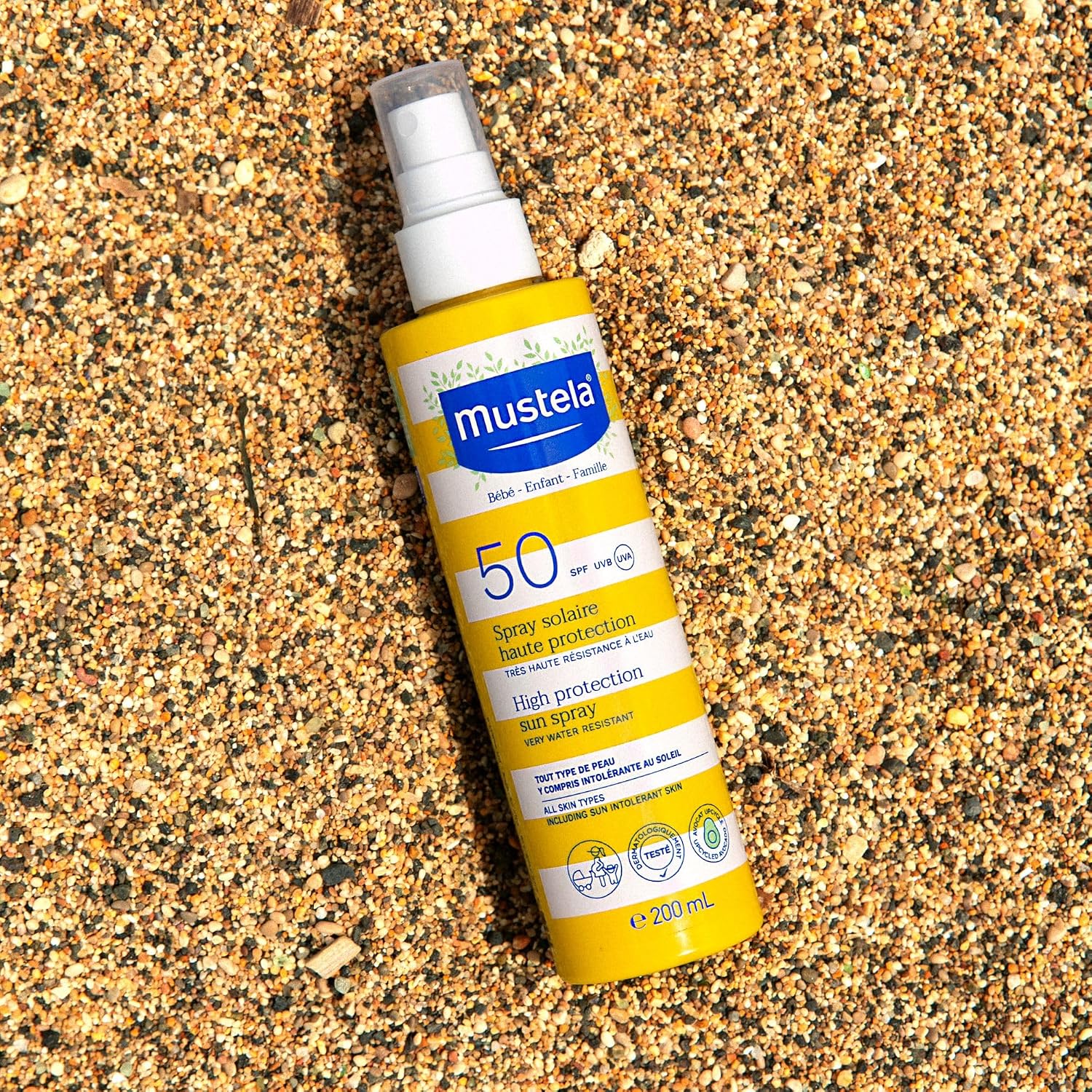 Mustela Very High Protection Sun Spray Spf50+ 200ml For Babies, Children & Sensitive Skin