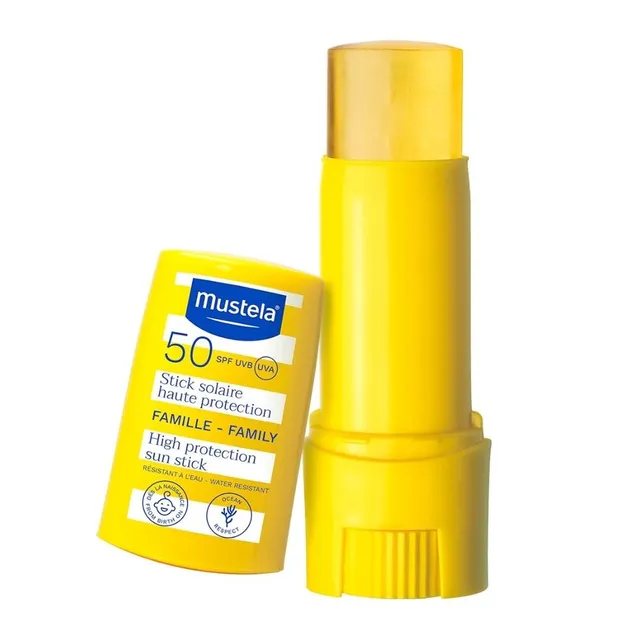 Mustela Very High Protection Sun Stick Spf50+ 9ml For Face & Sensitive Areas