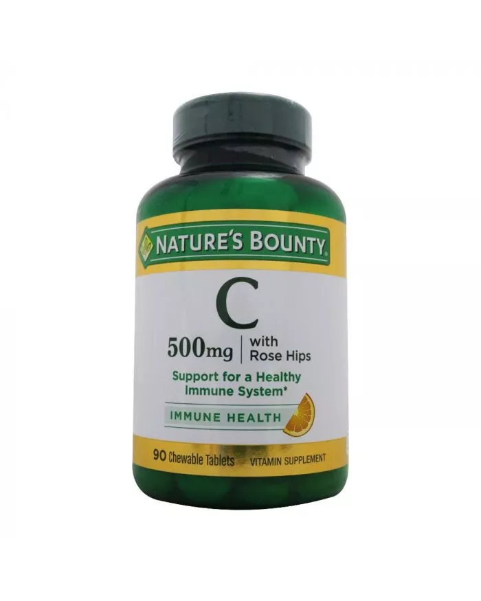 Nature`S Bounty C 500 Mg With Rose Hips Chewable Tablets 90`S