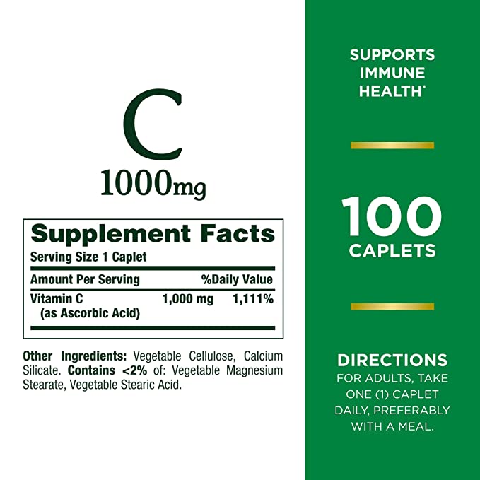 Nature`S Bounty C-1000Mg Caplets 100`S