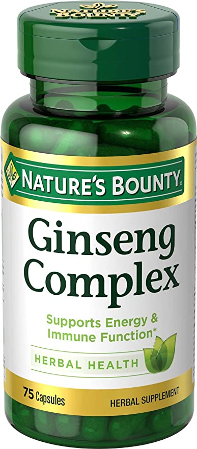 Nature`S Bounty Ginseng With Royal Jelly 75 Capsules