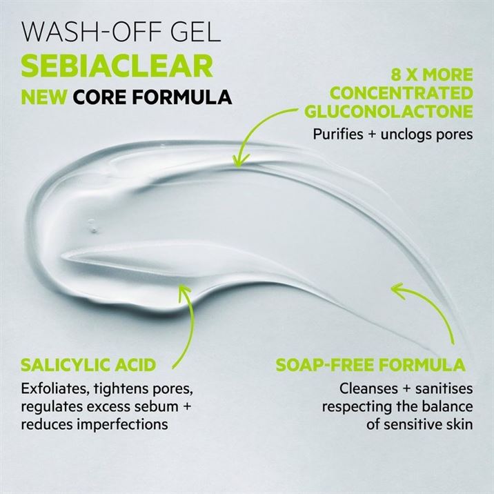 Svr Sebiaclear Foaming Gel Cleanser For Oily & Acne-prone Skin 200ml