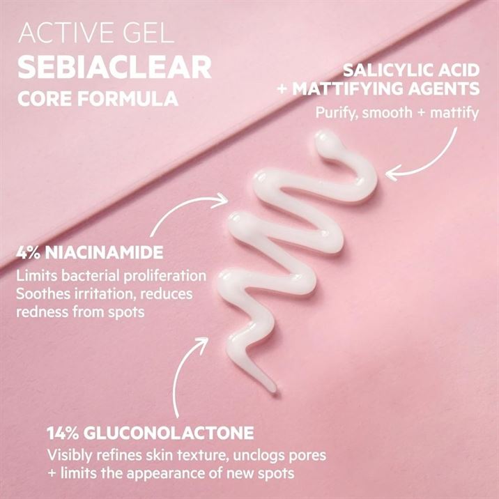 Svr Sebiaclear Active Gel For Acne Treatment & Oil Control 40ml