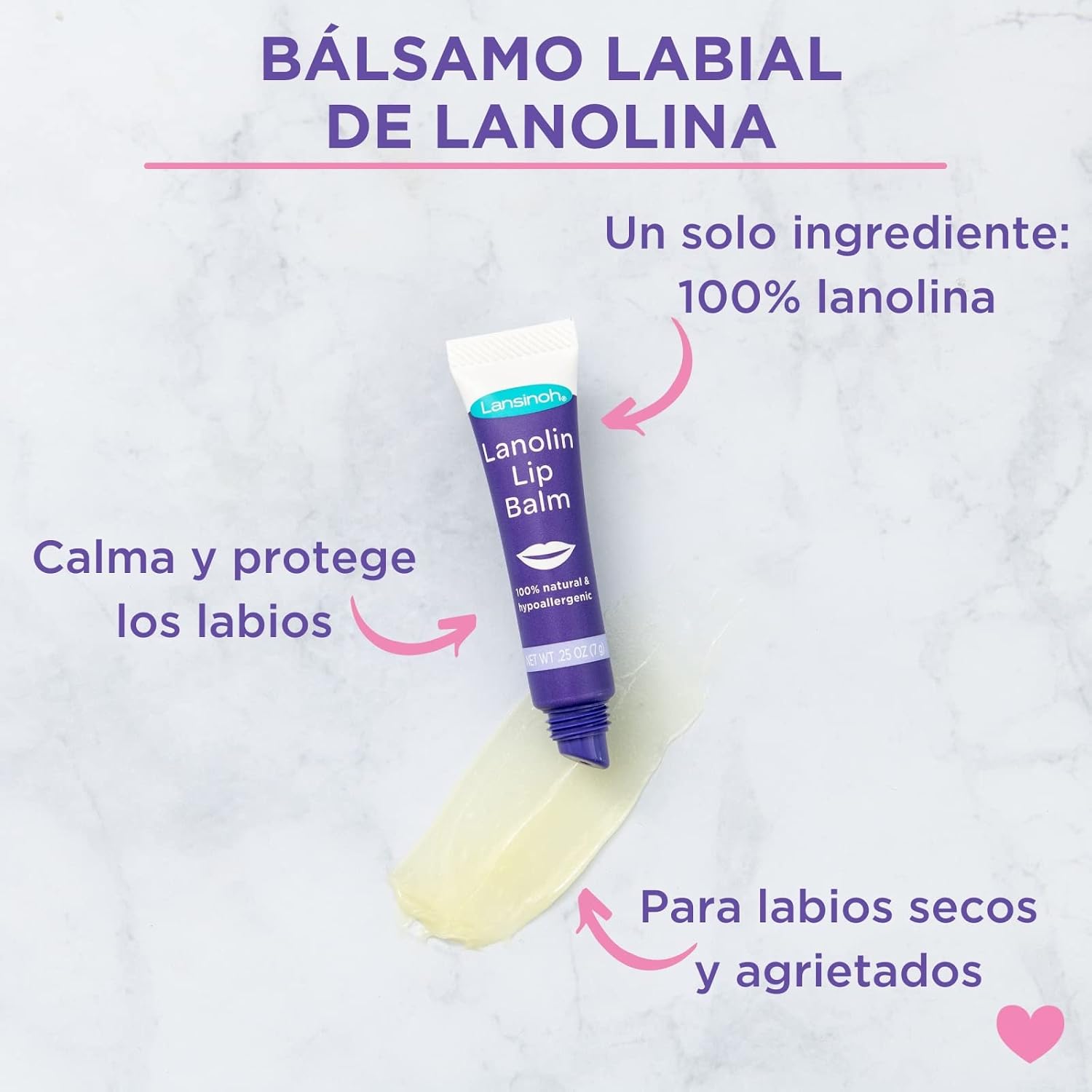 Lansinoh Hpa Lanolin Lip Balm 7g – 100% Natural Moisturising Balm For Dry & Chapped Lips