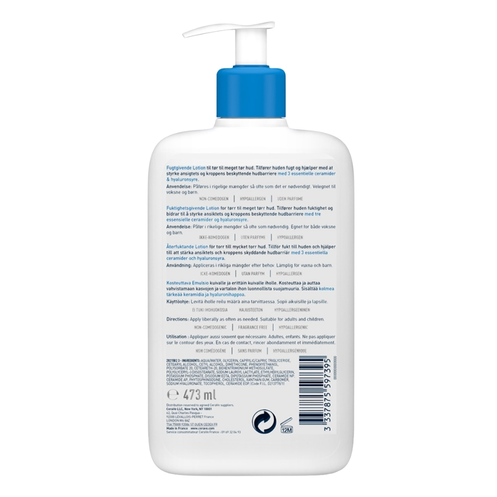 Cerave Moisturising Lotion For Dry To Very Dry Skin 473ml