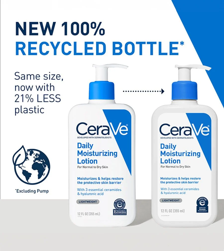 Cerave Daily Moisturizing Lotion 355ml For Normal To Dry Skin With Long-lasting Hydration