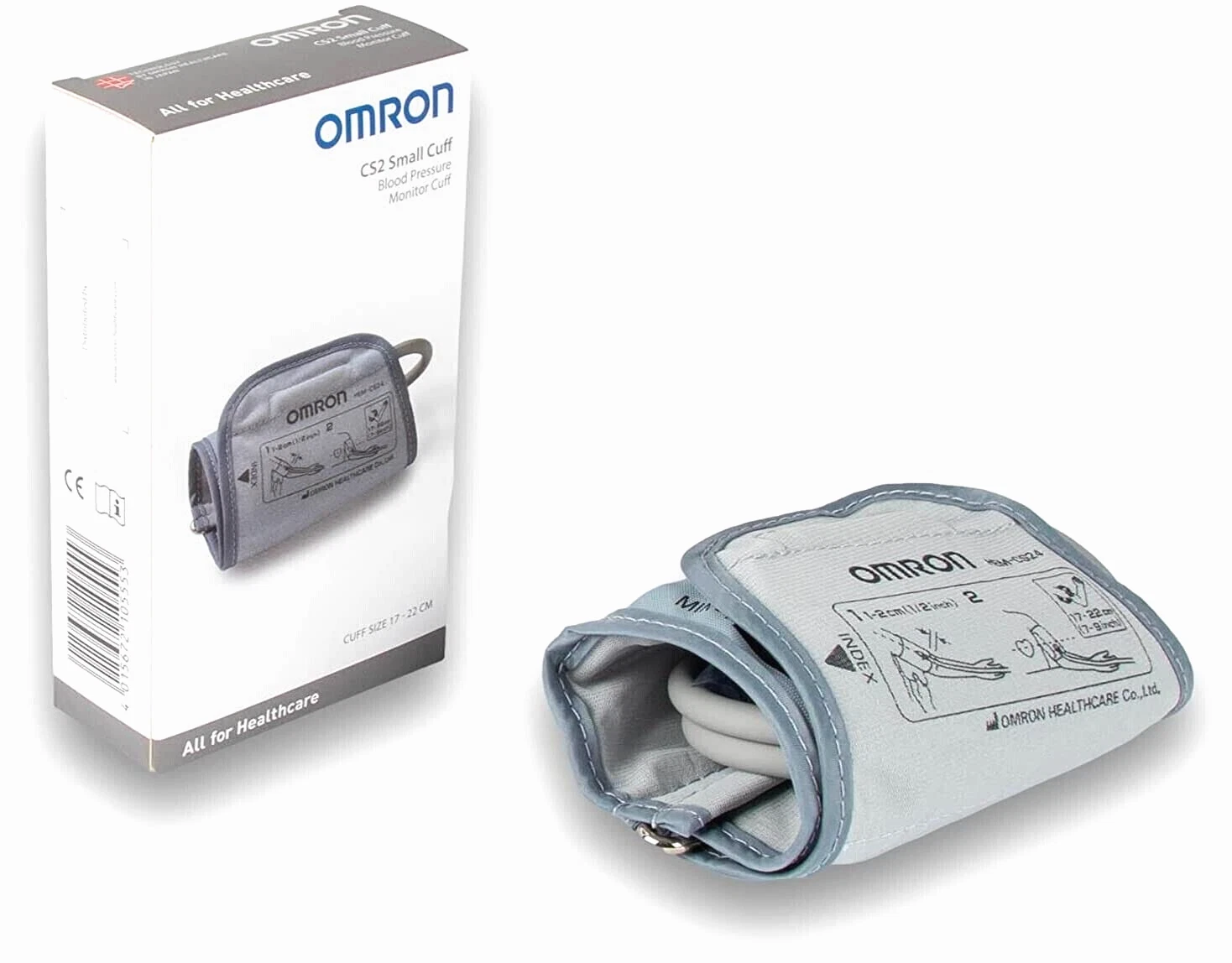 Omron CS2 Small Blood Pressure Monitor Cuff 17–22cm For Compatible Omron Upper Arm Bp Monitors