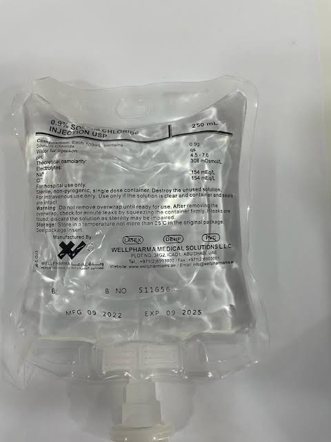 Psi Sodium Chloride 0.9% Iv Infusion 250ml – Normal Saline Intravenous Solution