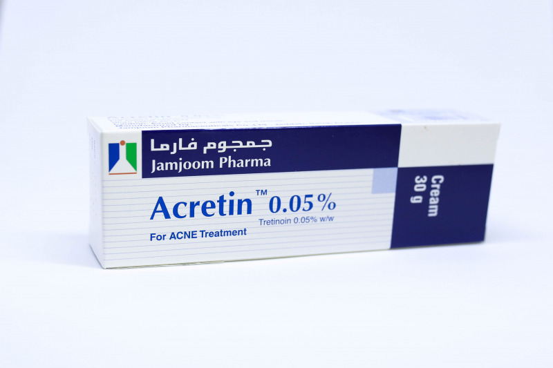 Acretin Cream 0.05% (tretinoin) For Acne, 30 G