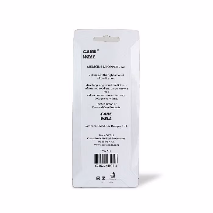Carewell Medicine Dropper, 5ml (model 711)