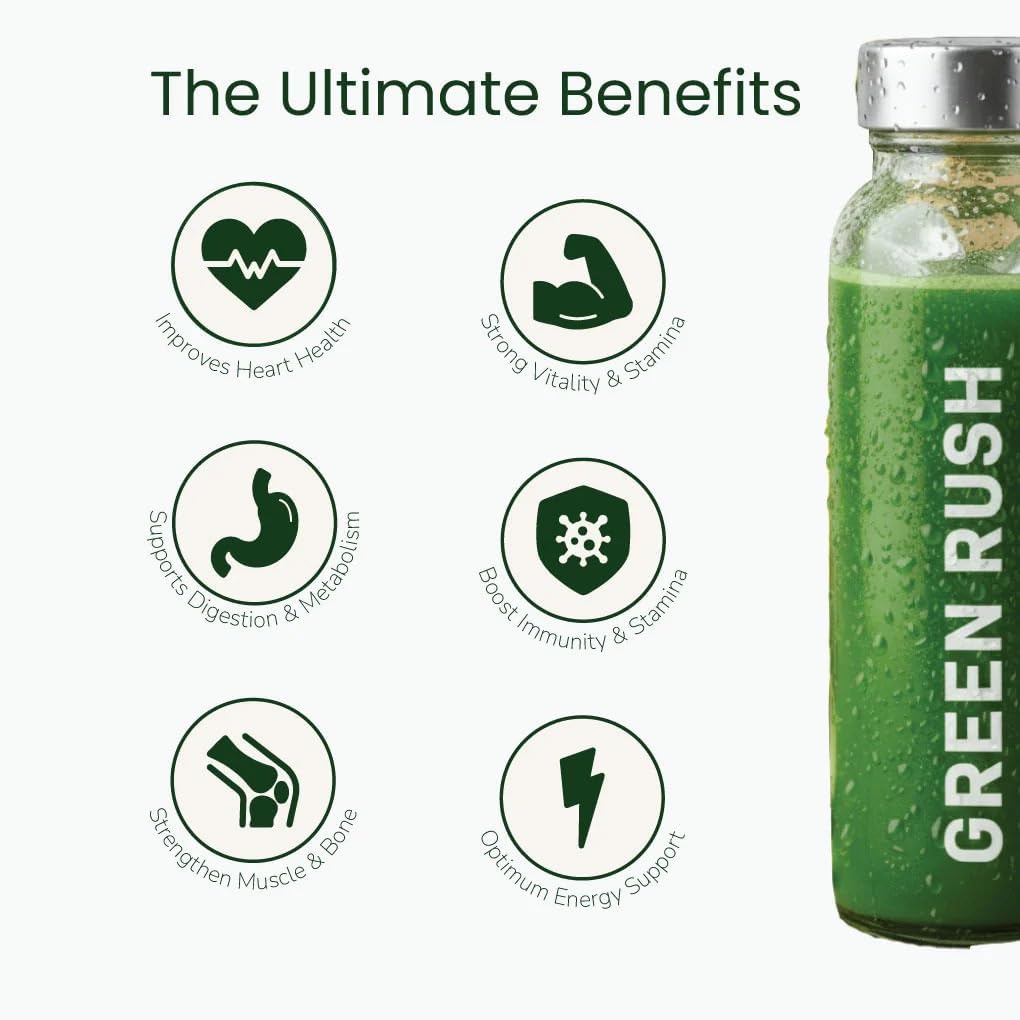 Green Rush Superfood Powder 20 Sachets For Daily Greens & Nutritional Support